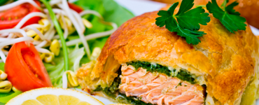 pitta me solomo kai krema